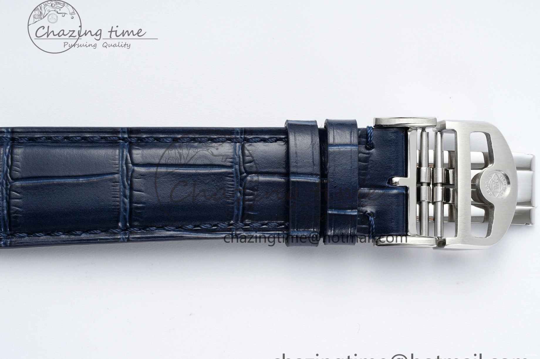 MIROTIME 0206 Portuguese Chrono IW371620 APSF 1:1 Best Edition White Blue Dial on Blue Leather Strap A MultiPurpose 7039